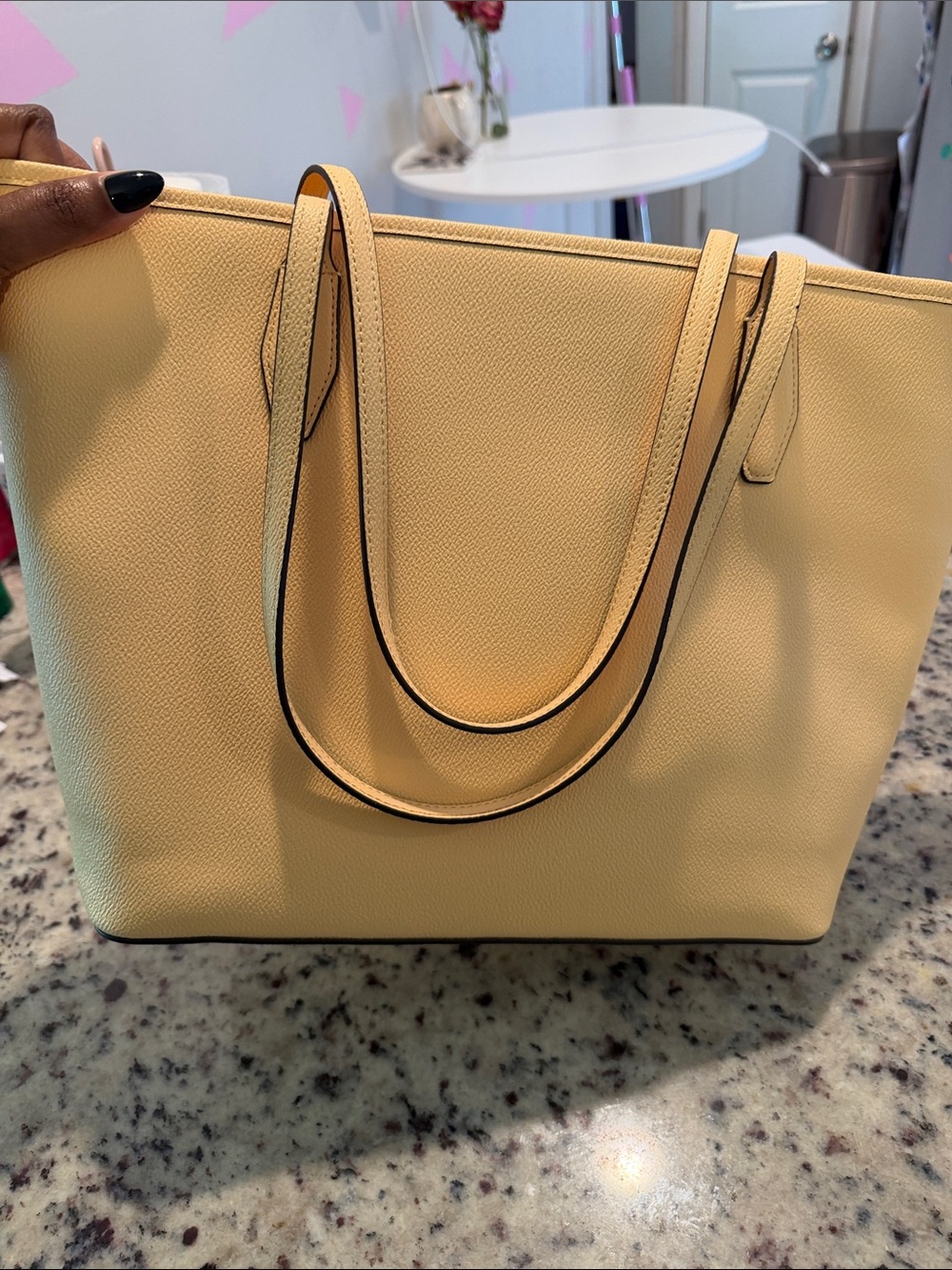 kate spade lemon yellow leather tote - Picture 6 of 15
